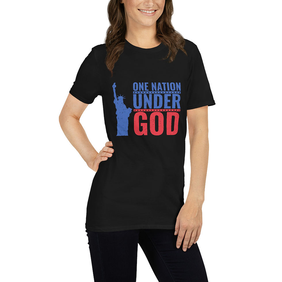 Thumbnail: One Nation Under God Short-Sleeve Unisex T-Shirt