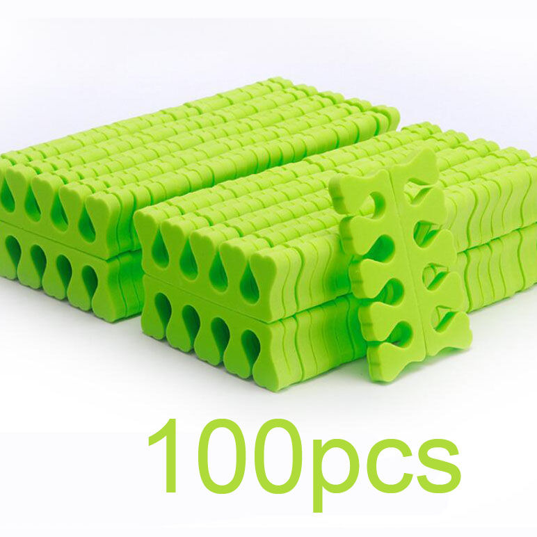 Thumbnail: 50/100pcs Soft Sponge Toe Separators Fingers Foots Salon Nail Tools Heart Shape 