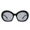 Thumbnail: Vanta - Oversized Round Futuristic Oval Glasses Trendy Sunglasses Shades