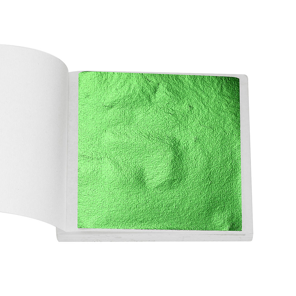 Thumbnail: 100-200sheets Imitation Gold Foil Paper Leaf Gilding DIY Epoxy Resin Mold Jewelr