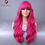 Thumbnail: Red Wigs with Bangs Long Wavy Wig for Women Ombre Red Wigs with Bangs Synthetic 