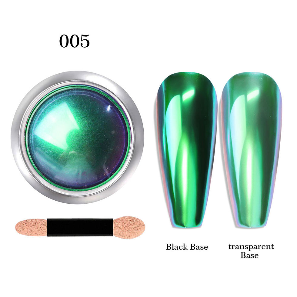 Thumbnail: Net 0.3g Chrome Magic Mirror Nail Art Powder Chameleon Plating Aurora Nail Dust 