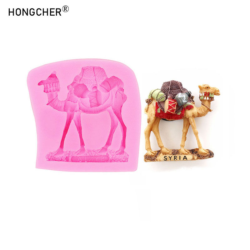 Thumbnail: Animal camel micro landscape decoration silicone mold chocolate cake baking DIY 