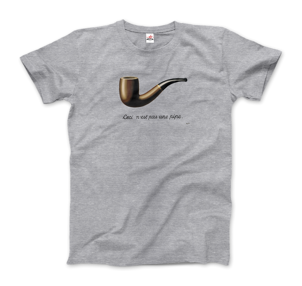 Thumbnail: Rene Magritte This Is Not a Pipe, 1929 Artwork T-Shirt