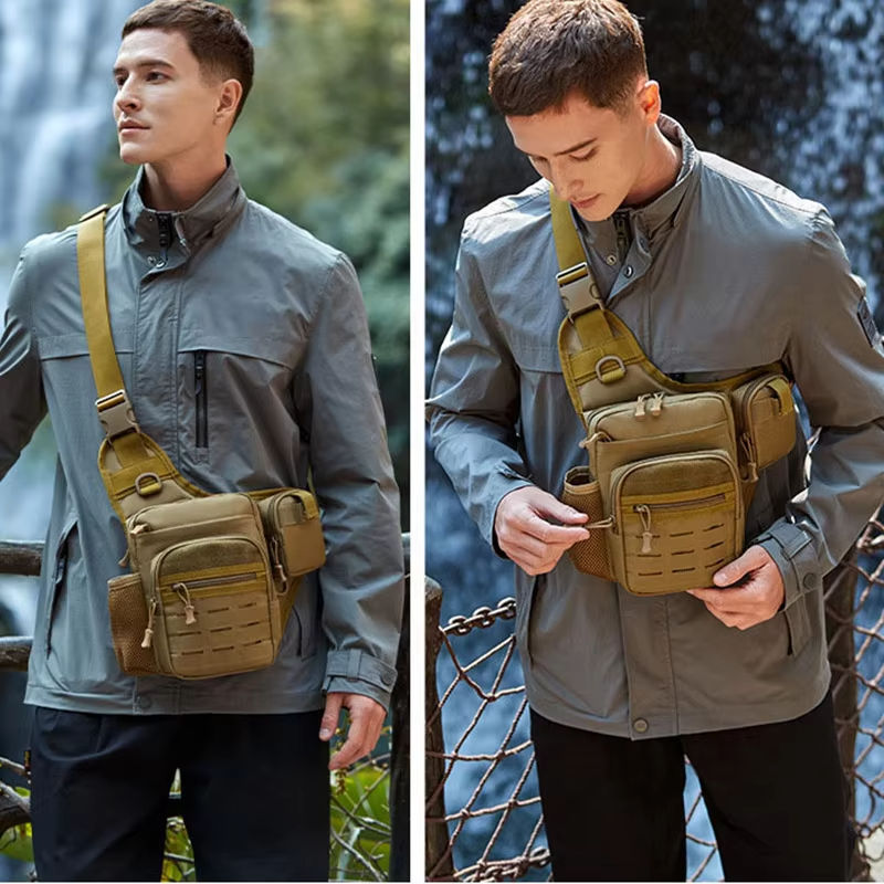 Thumbnail: Camping Climbing Bag Chest Pouch For Men Cycling Hiking Travel Outdoor Sport Tac