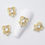 Thumbnail: Luxury Nail Charms Gold Alloy Bunny Glitter Diamond Rhinestone Crystal for DIY J