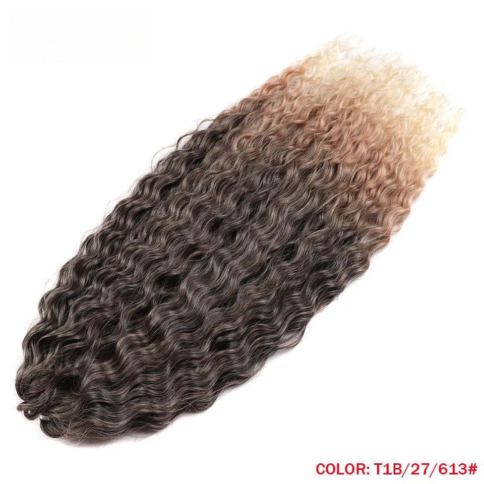 Thumbnail: FASHION IDOL 300g 22 Inch Ariel Curl Hair Water Wave Twist Crochet Hair Syntheti