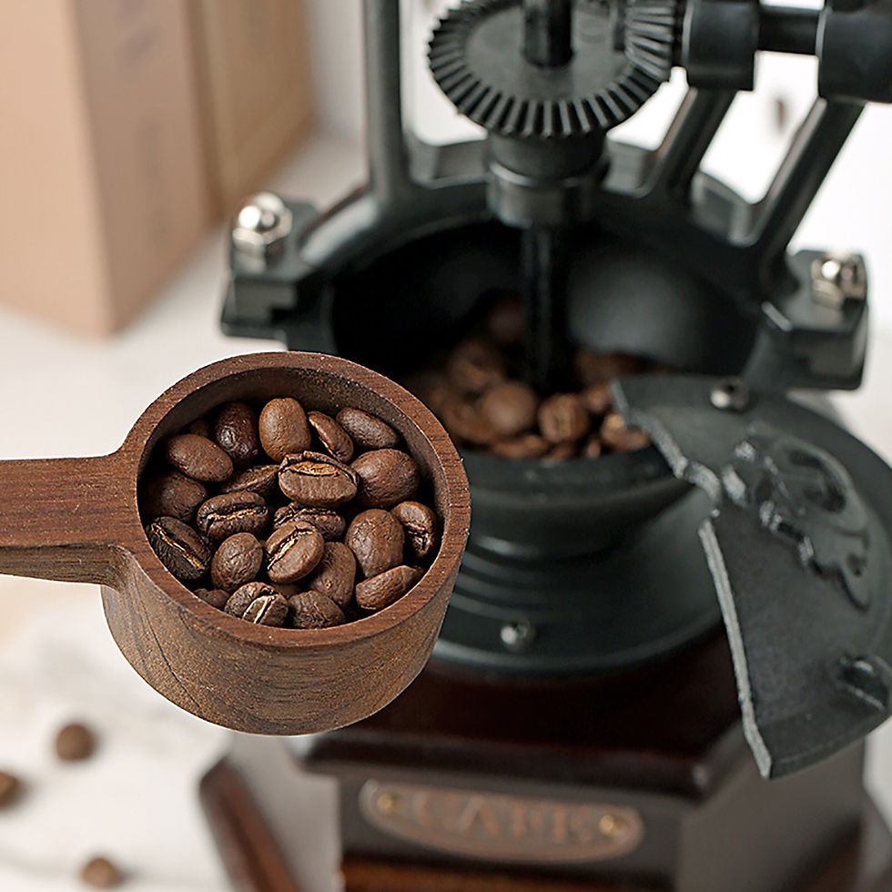 Thumbnail: Household Hand Iron Retro Handmade Coffee Beans Spice Burr Mill Grinders Kitchen