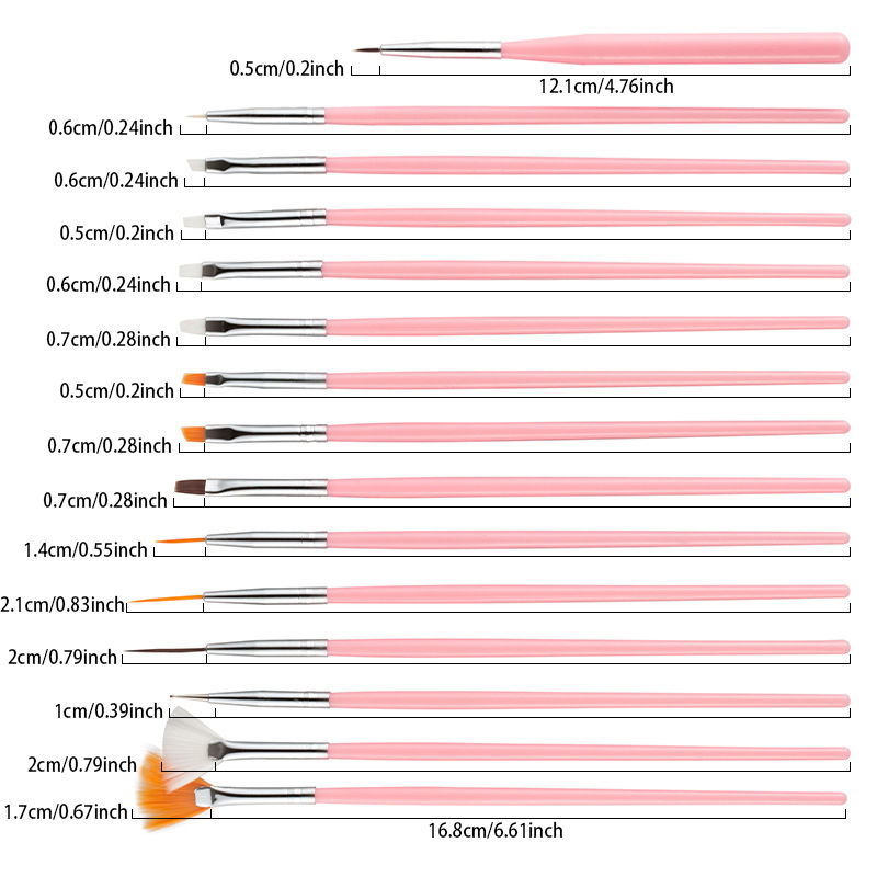 Thumbnail: Nail Art DIY Brush Kit | Includes Nail Art Brushes/Double-Ended Dotting Pens/Nai