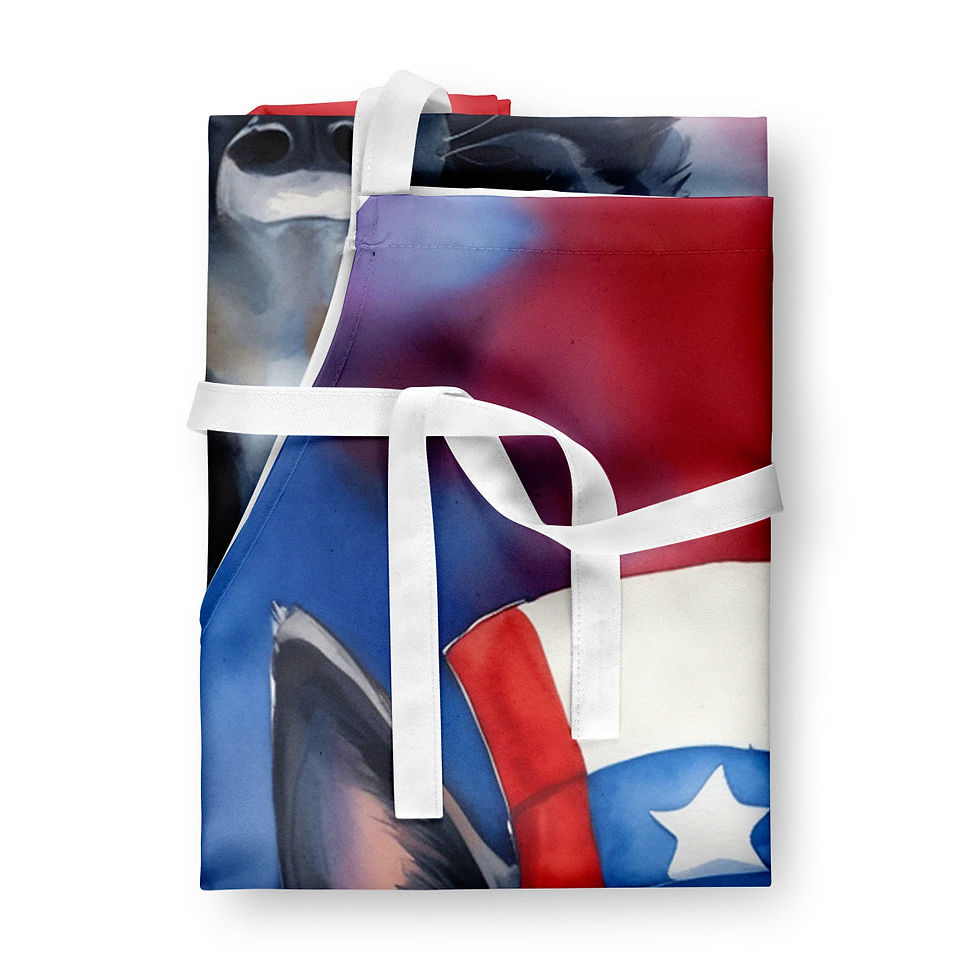 Thumbnail: German Shepherd Patriotic American Apron