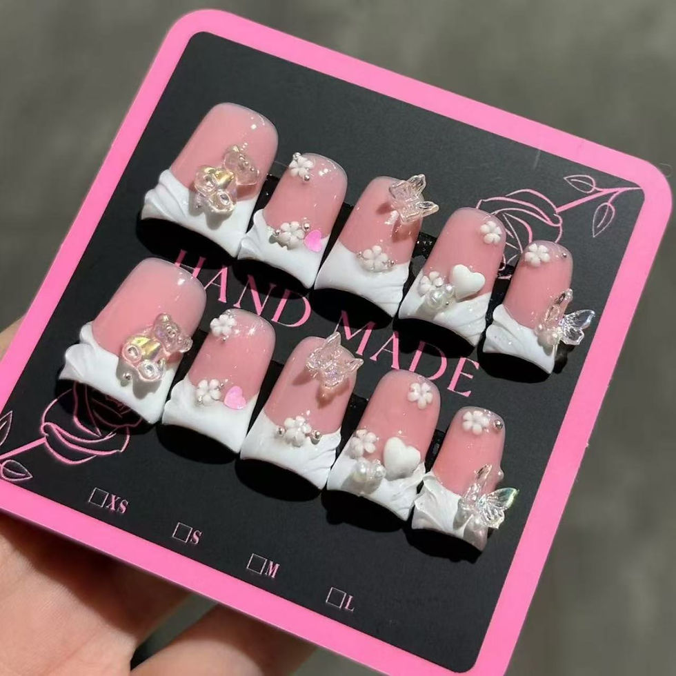 Thumbnail: 10pcs high-end Sweet and girlish style, hand-painted three-dimensional carved, b