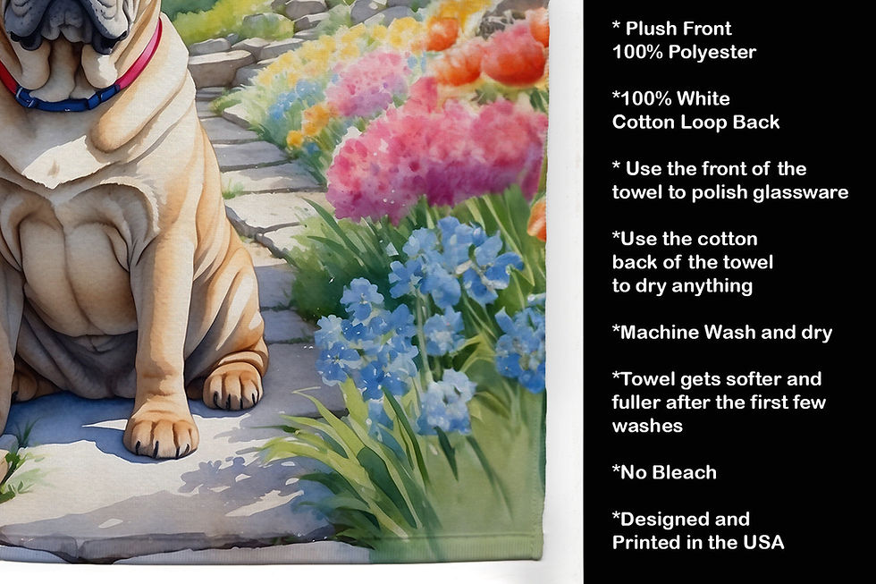 Thumbnail: Shar Pei Spring Path Towel