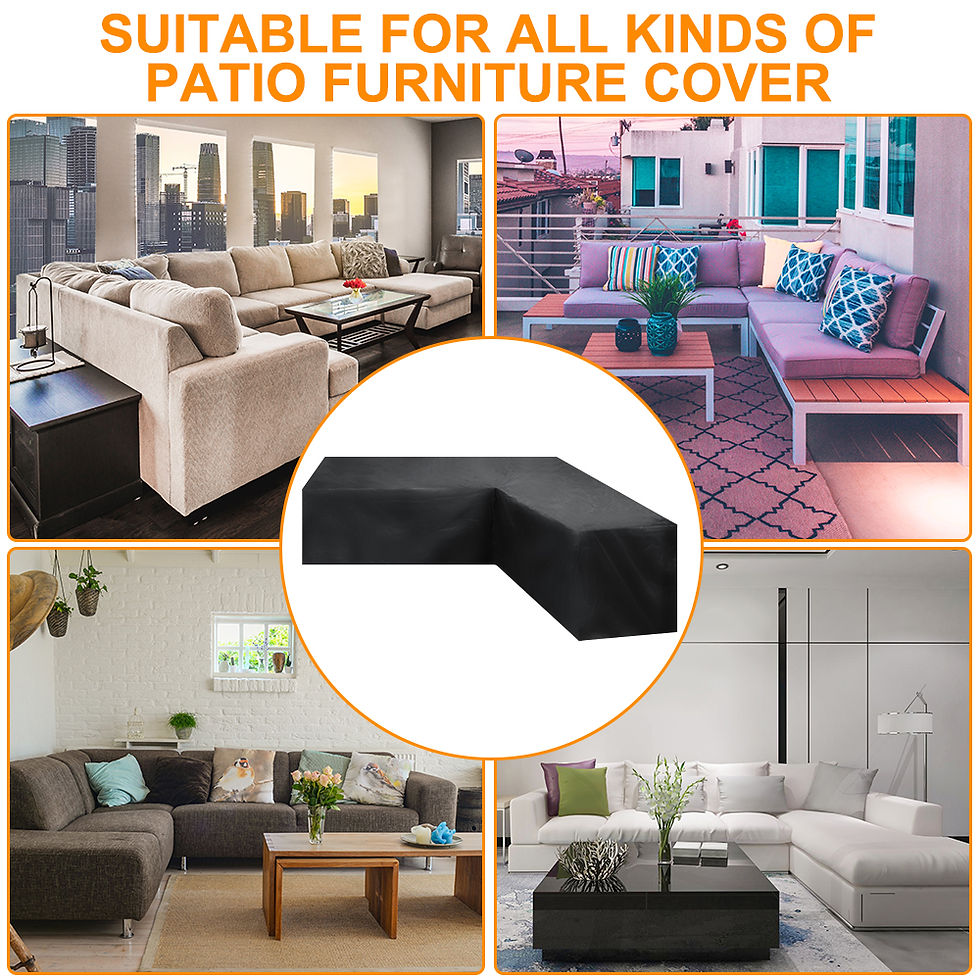 Thumbnail: Corner Outdoor Sofa Cover Garden Rattan Corner Furniture Cover V Shape Waterproo