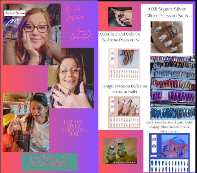 presson nails and live videos