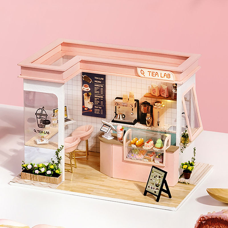 Thumbnail: DIY Miniature Doll House 3D Puzzle Building Assembly Kit For Making Room Toys Ho