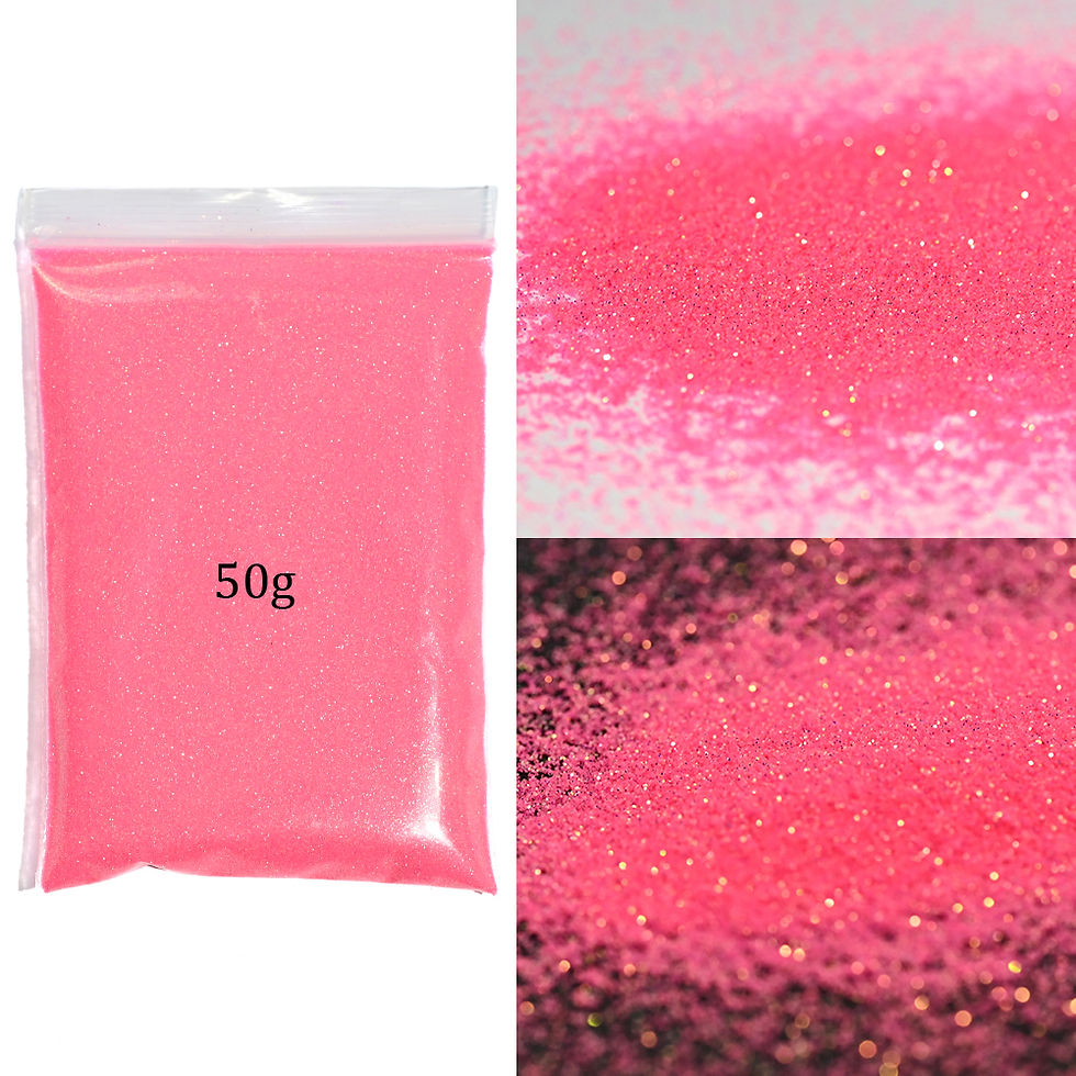 Thumbnail: 50g White Iridescent Opalescent Ultra Fine Glitter Dust Glitter Fine Holographic