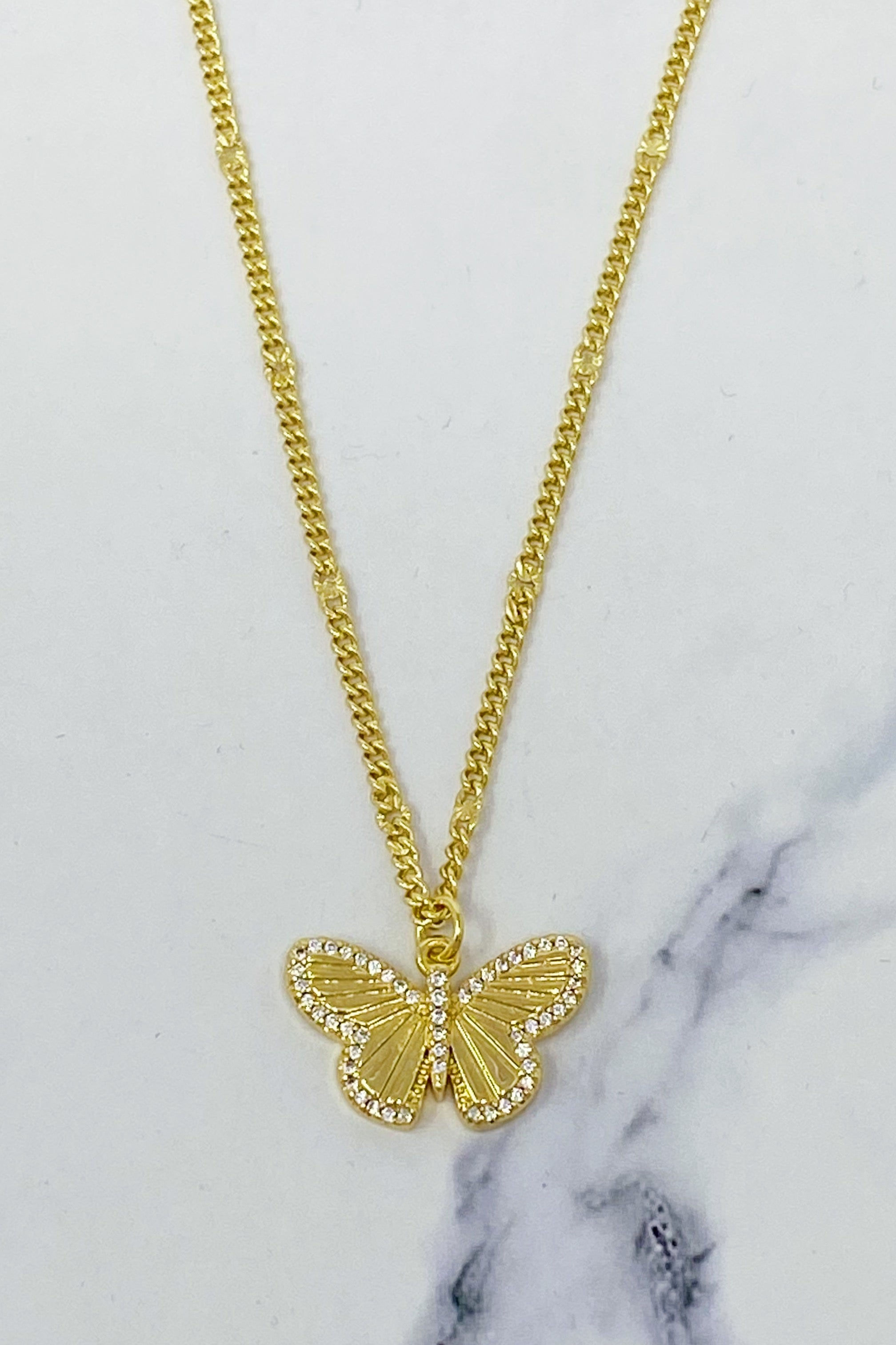 Butterfly in Flight Necklace