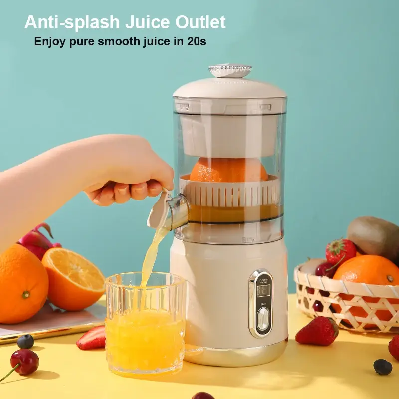 Thumbnail: Electric Orange Juicer Portable Citrus Fruit Juice Extractor Pulp Separation Squ