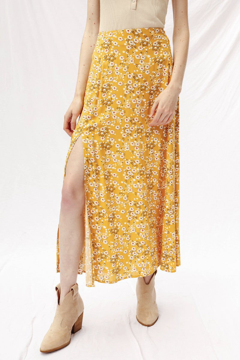Thumbnail: Maxi Skirt With Slit Detail