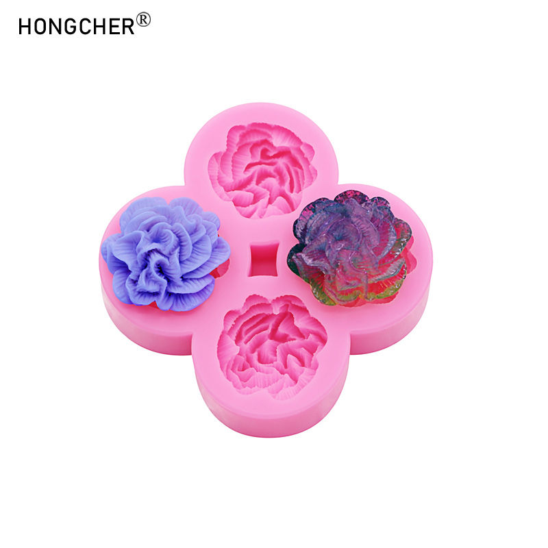 Thumbnail: Polka Dot Floral Rose Silicone Molds for Phone Cases Resin Jewelry Drip Resin Mo
