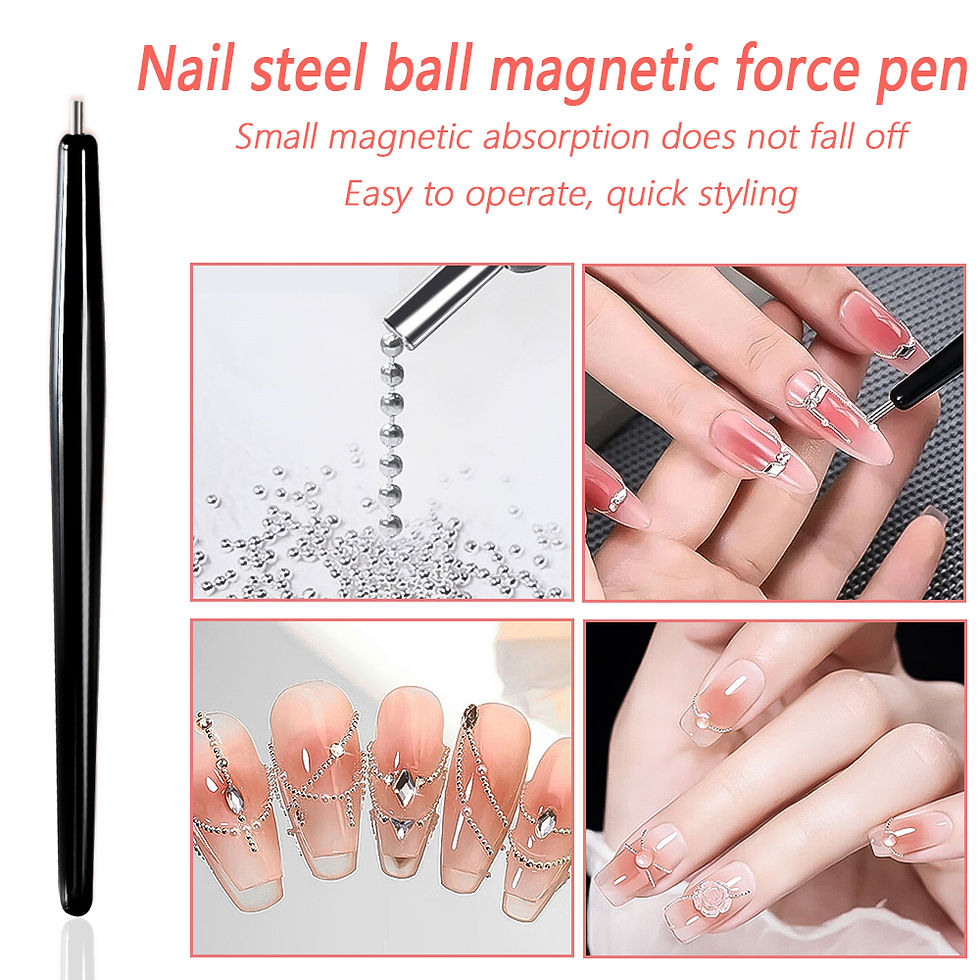 Thumbnail: 1 Box Half Round Flatback Nail Rhinestones Multi Size Gold& Silver Metal Pearls 