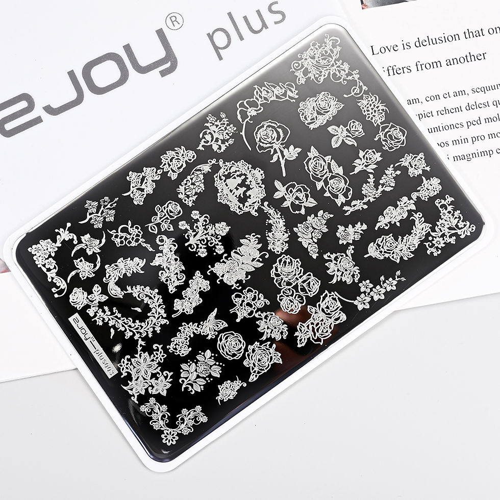 Thumbnail: 15*10cm Nail Art Templates Stamping Plate Wave Stripes Patterns Flower Animal St