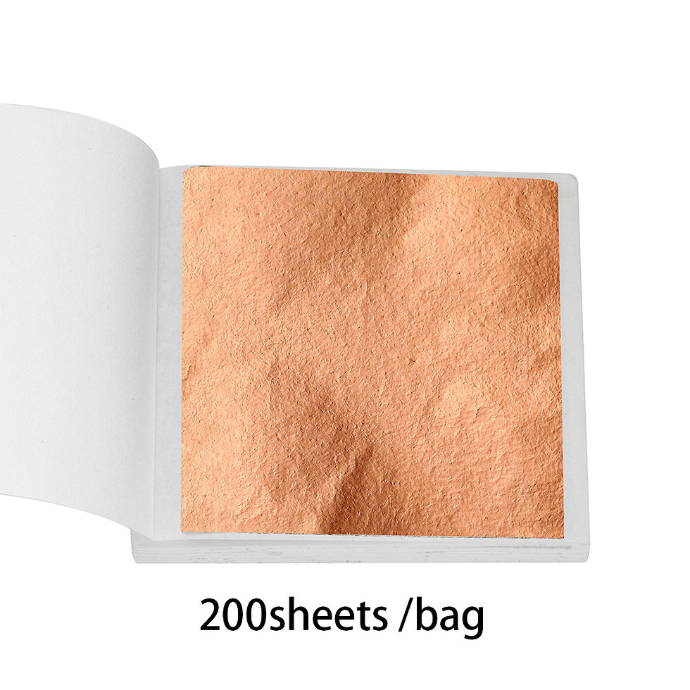 Thumbnail: 100-200sheets Imitation Gold Foil Paper Leaf Gilding DIY Epoxy Resin Mold Jewelr