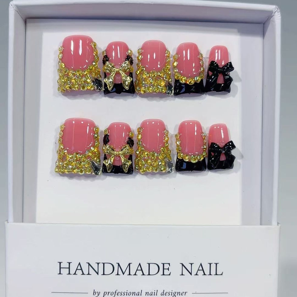 Thumbnail: 10pcs high-end Sweet and cool girl style, hand-painted three-dimensional bow, da