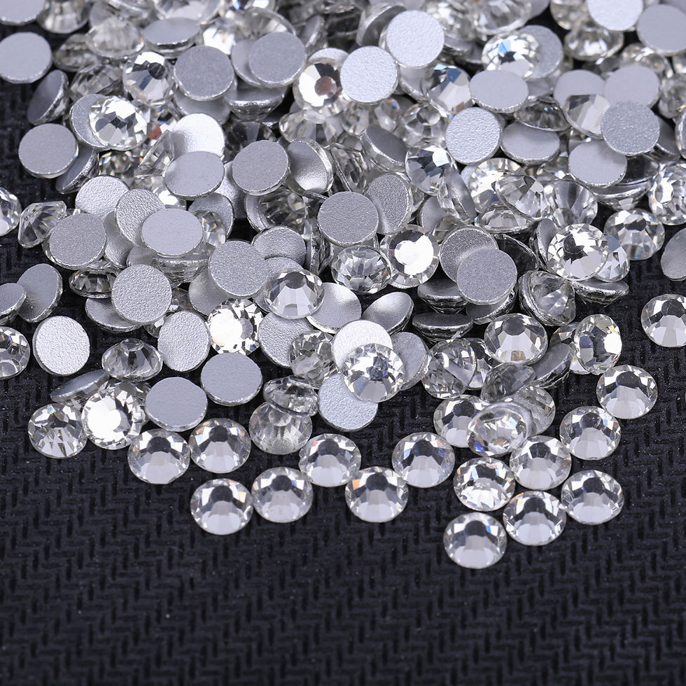 Thumbnail: Super Glitter Crystal AB Rhinestones SS3-SS50 Non Hotfix and Glue FlatBack St