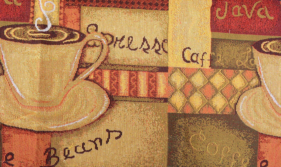 Thumbnail: Smell of Coffee Cup Latte Java Brown Tapestry Table Runner Cloth