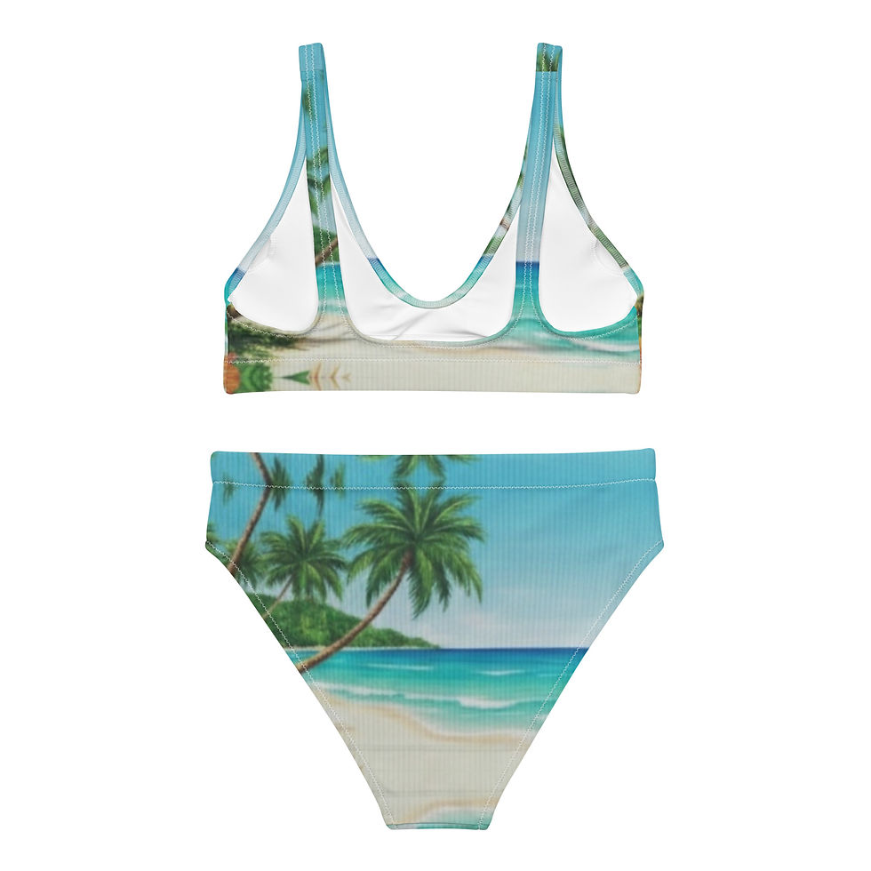 Thumbnail: Recycled high-waisted bikini