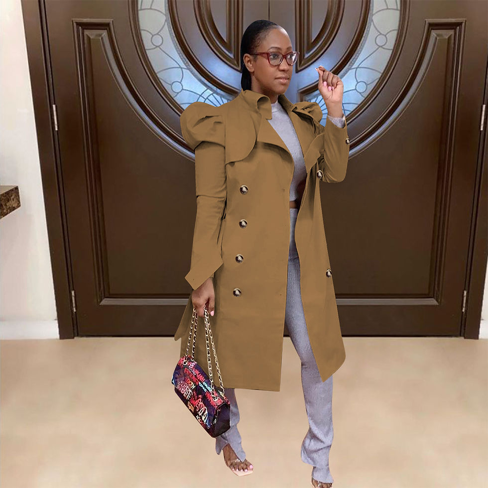 Thumbnail: Oversized Long Korean Trench Coat for Women Fall Winter Fashion Jacket