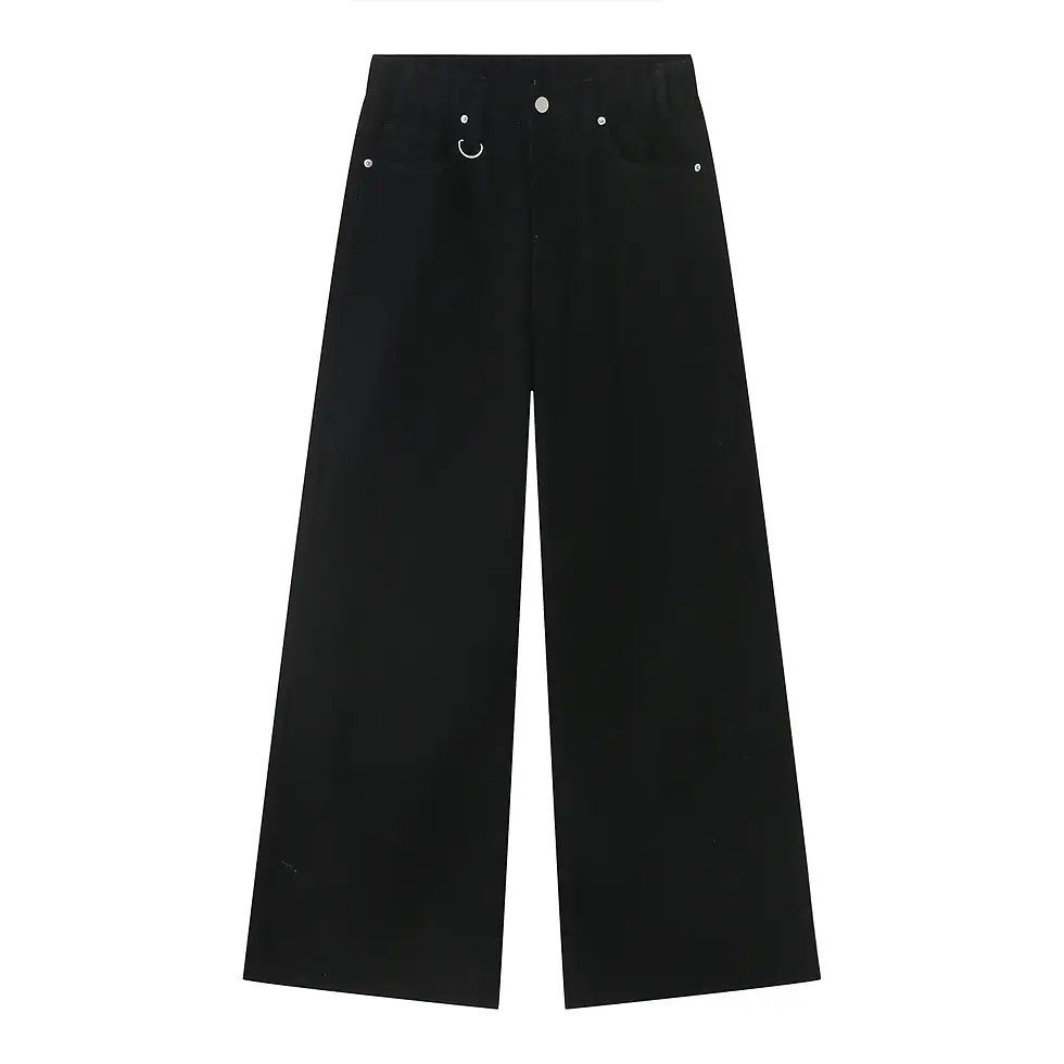 Thumbnail: New Retro Loose Custom Mens Pants Add LOGO Mens Baggy Jeans Men Trousers Jeans