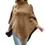 Thumbnail: Women Sweater Oversized Turtleneck Jumper Knitwear Holiday Vintage Cape