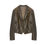 Thumbnail: " New Zealand Imported Waxed Sheepskin Distressed Short Leather Jacket