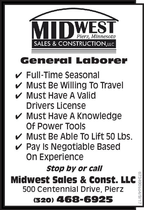 Midwest Sales & Construction Application