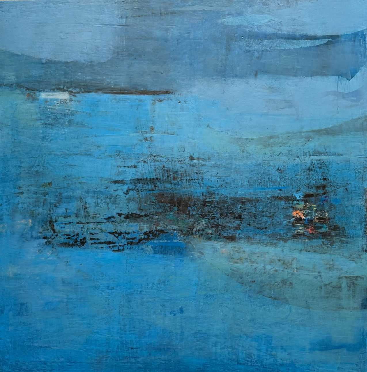 Drifting Blues - Katherine Cookson Abstract Art
