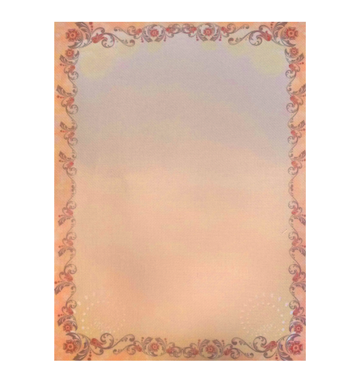 ​​​​​​​Toile à broder Aïda 6 (16 ct) imprimée décor 1208 Feston