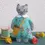 Miniature : Kit créatif en feutrine "Mrs Cat lovesi" par  Corinne Lapierre terminé