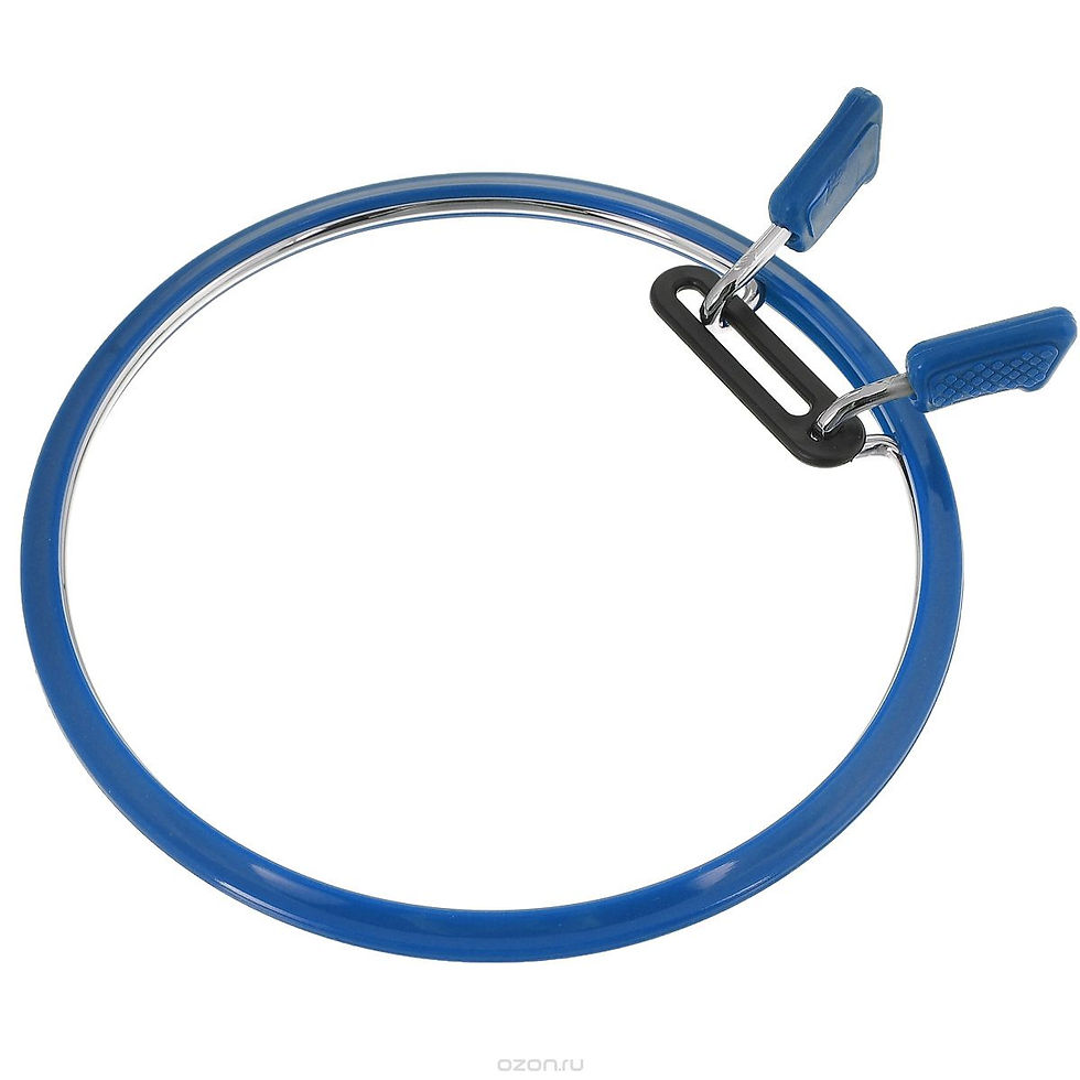 Miniature : Cerceaux tambours cercles de broderie à ressort  NURGE BLEU