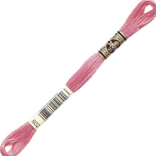 Miniature : échevette Fil à broder DMC mouliné spécial 25 Art. 117 - 602 Verveine rose