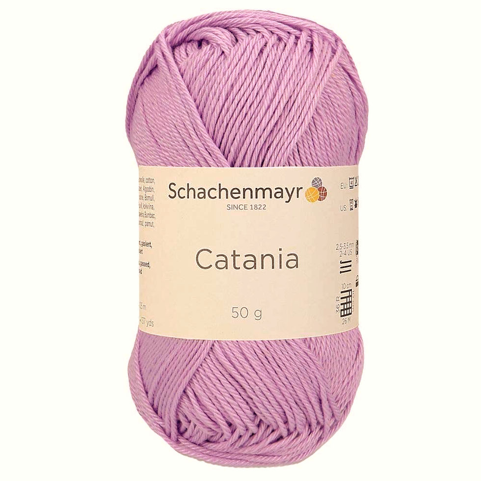 Miniature : Laine fil coton Catania Lilas 226  Schachenmayr