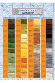 Miniature : Nuancier imprimé Fil broderie Retors du Nord