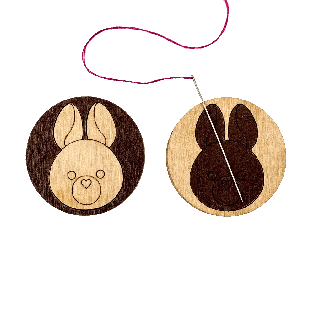 Porte aiguille  "Lapin" (double face)