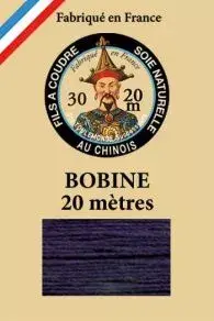 Miniature : Fil de soie perlé n°30 - marine 246
