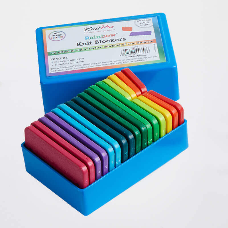 20 Peignes Blocage Tricot Acier Inox - 8 & 4 Broches + Boîte Rangement Knit Blocking Combs