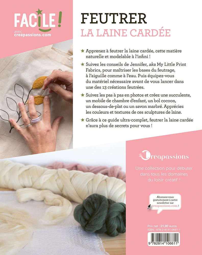 Miniature : Feutrer la laine cardée  - Jennifer COLIN