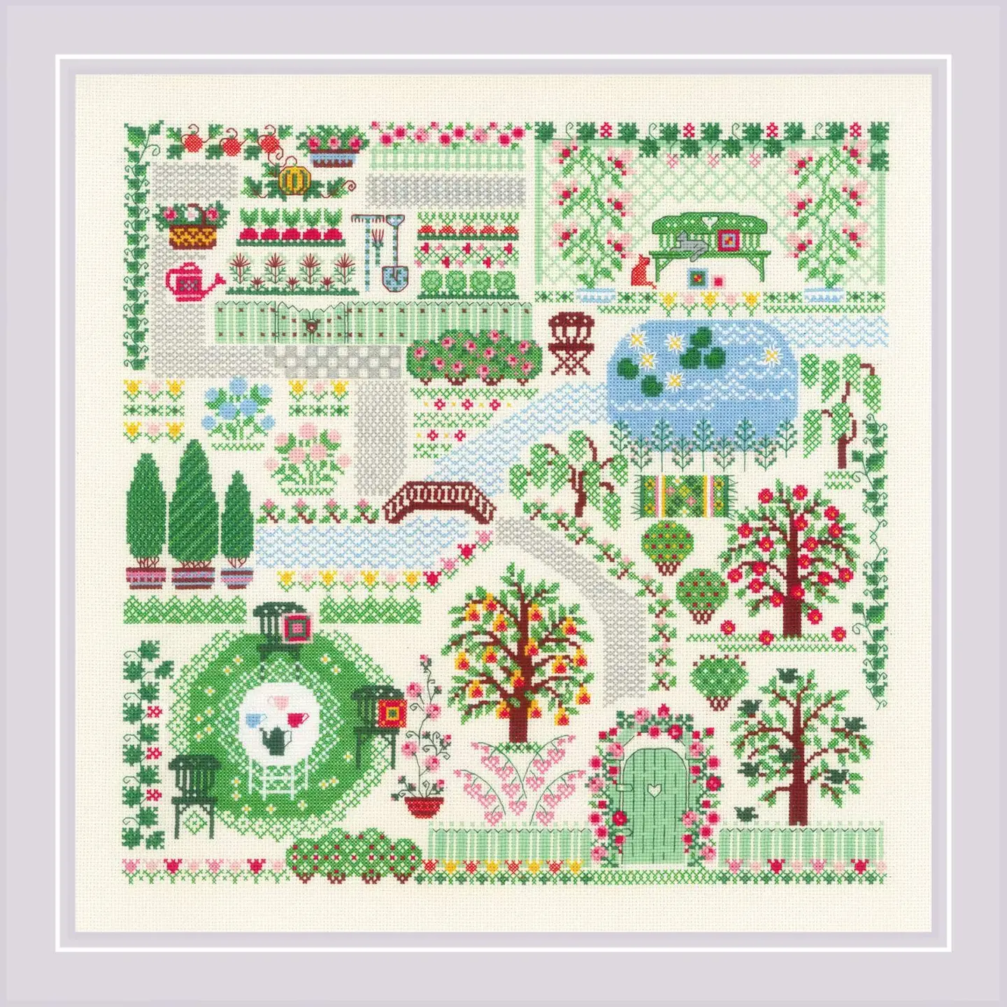 RIOLIS -  Kit broderie "Mon Jardin" 2047