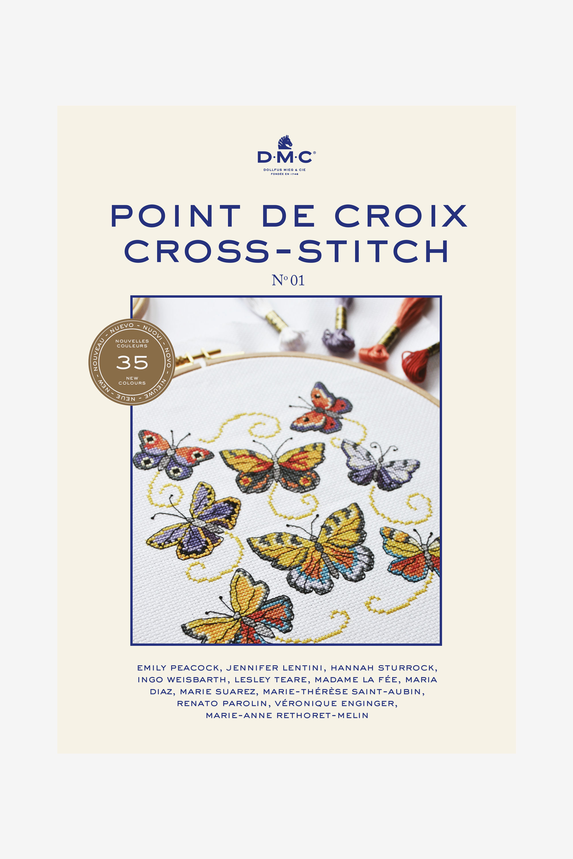 Livre Catalogue de broderie point de croix DMC