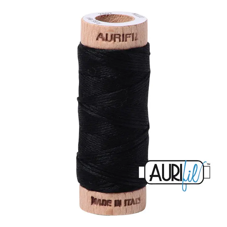 Fil à broder Aurifloss noir 2692 - Aurifil